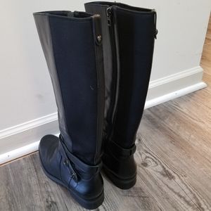 Coach black leather boots